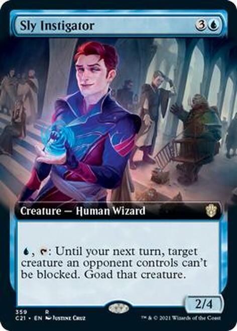 Sly Instigator (Extended Art) [Commander 2021] | L.A. Mood Comics and Games