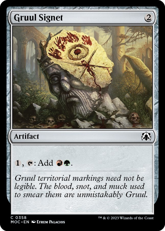 Gruul Signet [March of the Machine Commander] | L.A. Mood Comics and Games