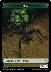 Insect (0016) // Manifest Double-Sided Token [Murders at Karlov Manor Commander Tokens] | L.A. Mood Comics and Games