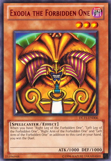 Exodia the Forbidden One (Red) [DL11-EN006] Rare | L.A. Mood Comics and Games