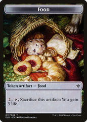 Rat // Food (17) Double-Sided Token [Throne of Eldraine Tokens] | L.A. Mood Comics and Games