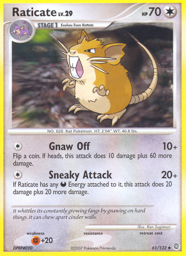 Raticate (61/132) [Diamond & Pearl: Secret Wonders] | L.A. Mood Comics and Games