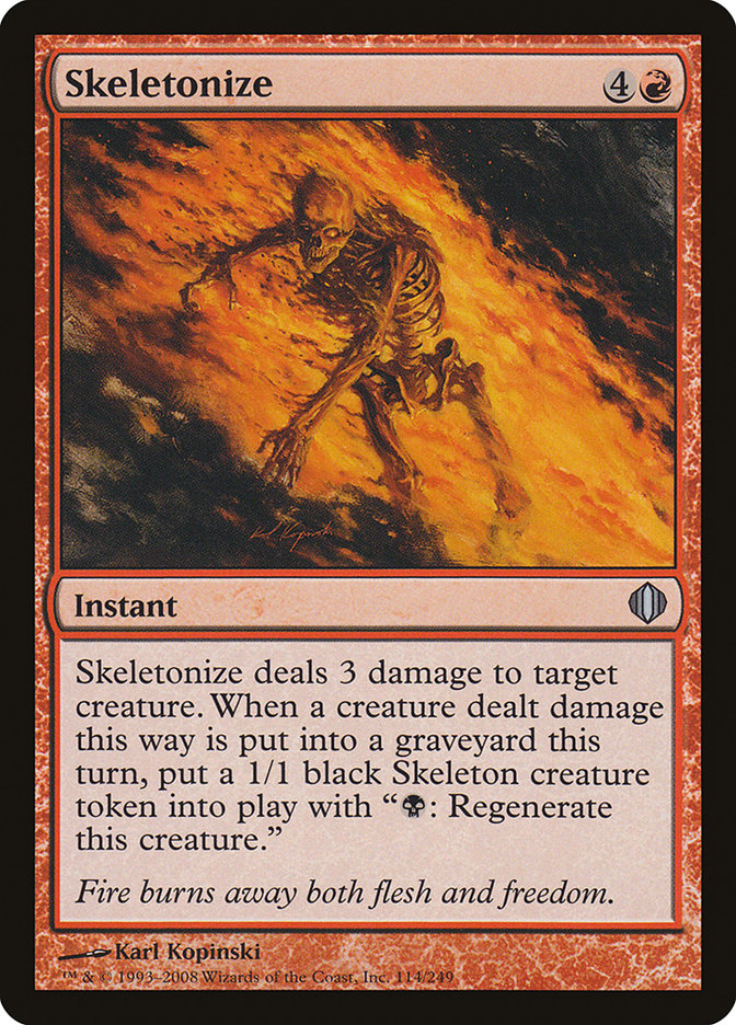 Skeletonize [Shards of Alara] | L.A. Mood Comics and Games
