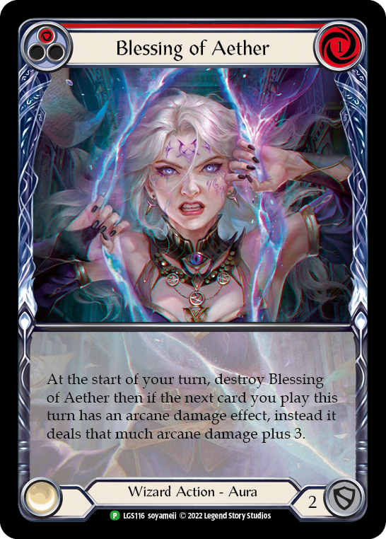 Blessing of Aether (Red) [LGS116] (Promo)  Rainbow Foil | L.A. Mood Comics and Games