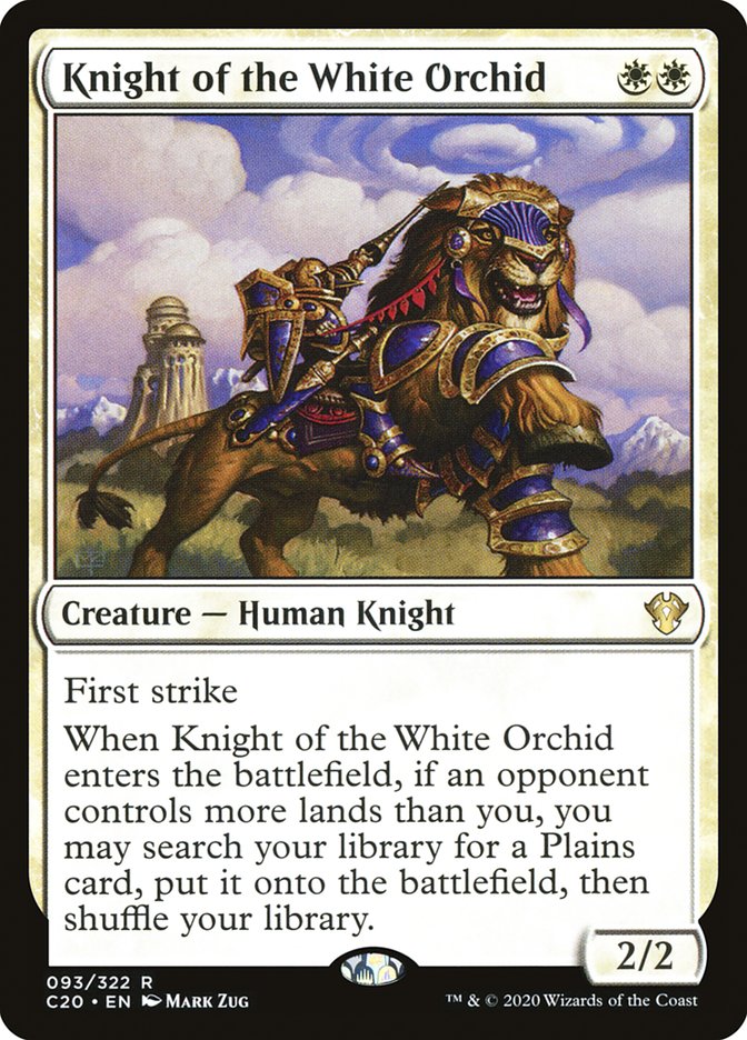 Knight of the White Orchid [Commander 2020] | L.A. Mood Comics and Games
