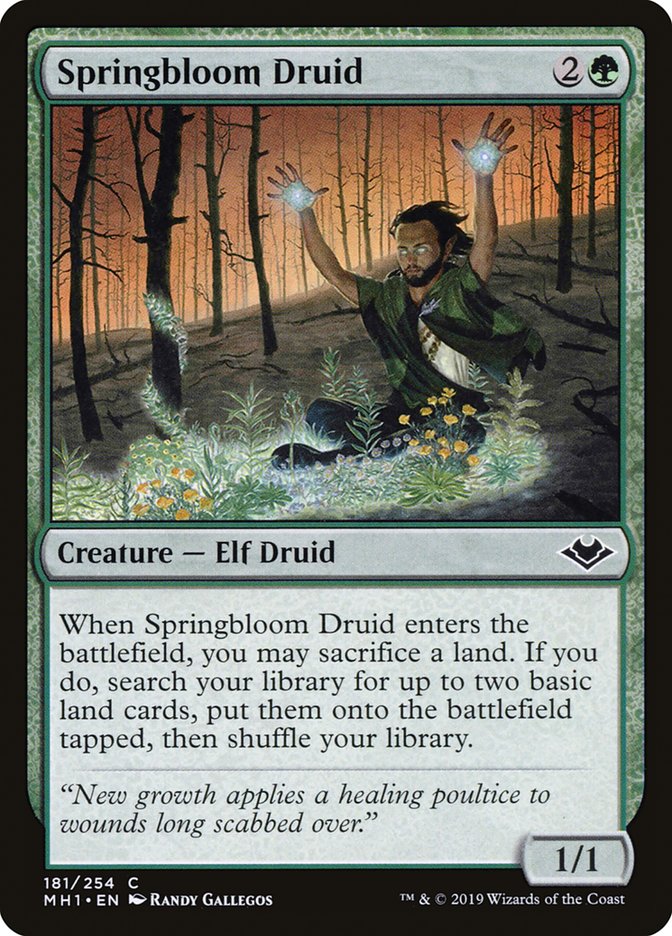 Springbloom Druid [Modern Horizons] | L.A. Mood Comics and Games