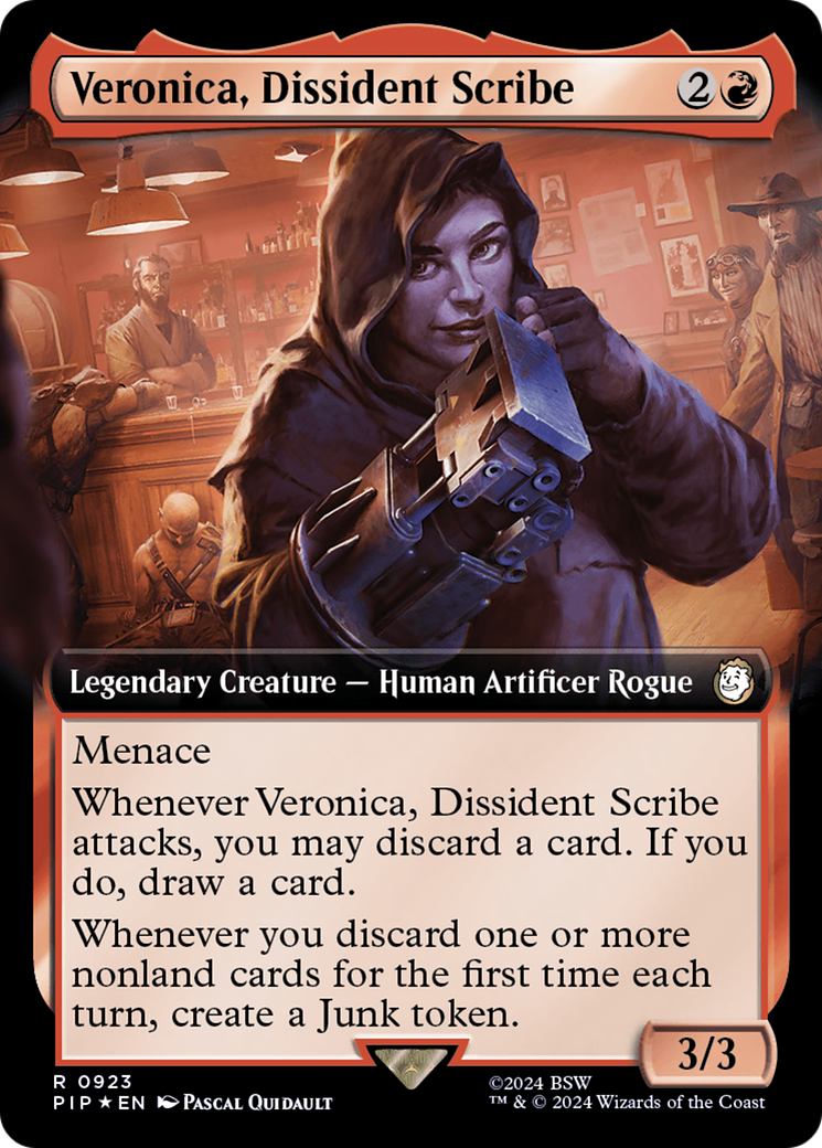 Veronica, Dissident Scribe (Extended Art) (Surge Foil) [Fallout] | L.A. Mood Comics and Games