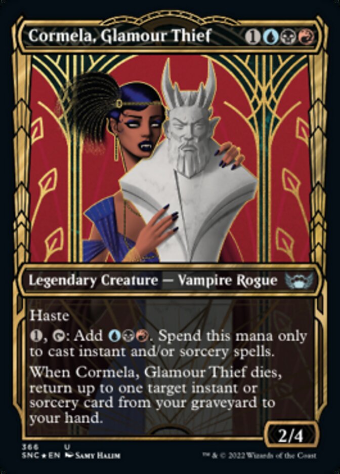 Cormela, Glamour Thief (Showcase Golden Age Gilded Foil) [Streets of New Capenna] | L.A. Mood Comics and Games