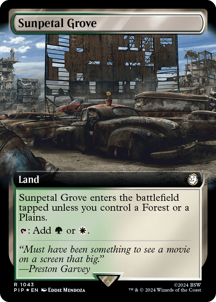 Sunpetal Grove (Extended Art) (Surge Foil) [Fallout] | L.A. Mood Comics and Games