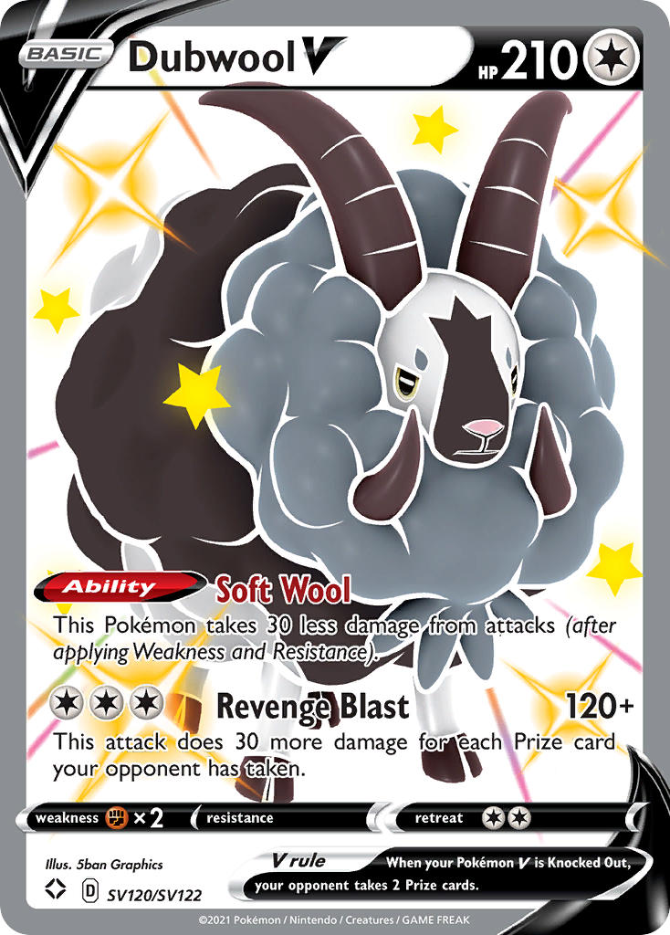 Dubwool V (SV120/SV122) [Sword & Shield: Shining Fates] | L.A. Mood Comics and Games