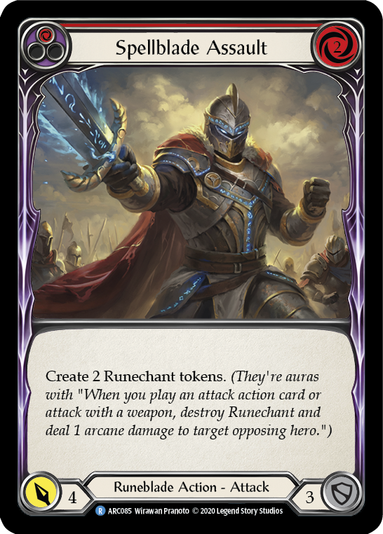 Spellblade Assault (Red) [U-ARC085] (Arcane Rising Unlimited)  Unlimited Rainbow Foil | L.A. Mood Comics and Games