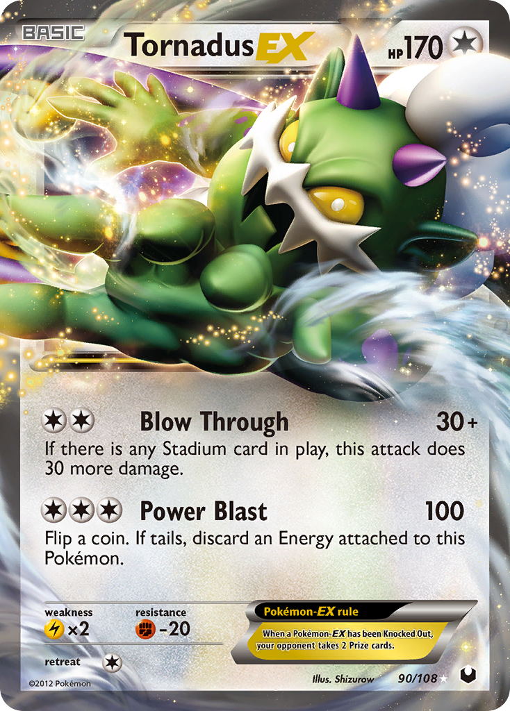 Tornadus EX (90/108) [Black & White: Dark Explorers] | L.A. Mood Comics and Games