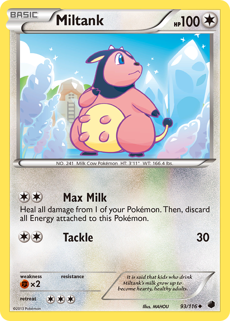 Miltank (93/116) [Black & White: Plasma Freeze] | L.A. Mood Comics and Games
