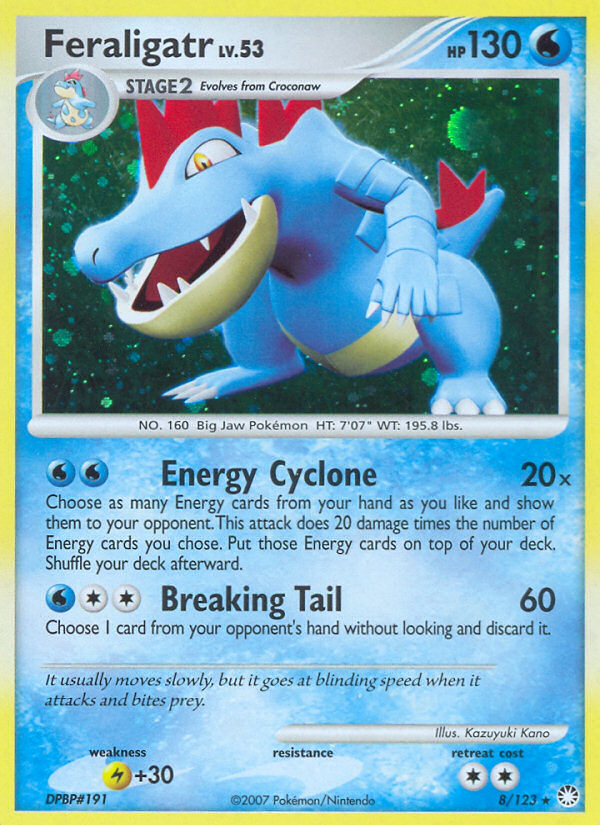 Feraligatr (8/123) [Diamond & Pearl: Mysterious Treasures] | L.A. Mood Comics and Games