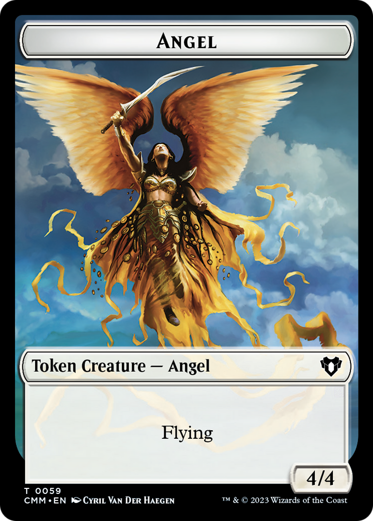 Copy (54) // Angel Double-Sided Token [Commander Masters Tokens] | L.A. Mood Comics and Games