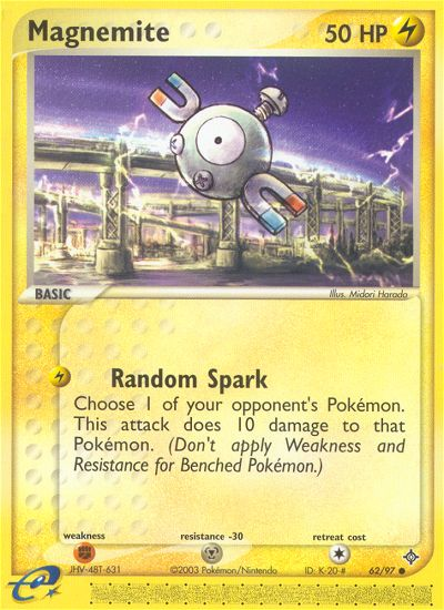 Magnemite (62/97) [EX: Dragon] | L.A. Mood Comics and Games