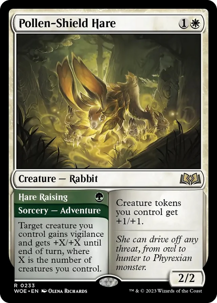 Pollen-Shield Hare // Hare Raising [Wilds of Eldraine] | L.A. Mood Comics and Games