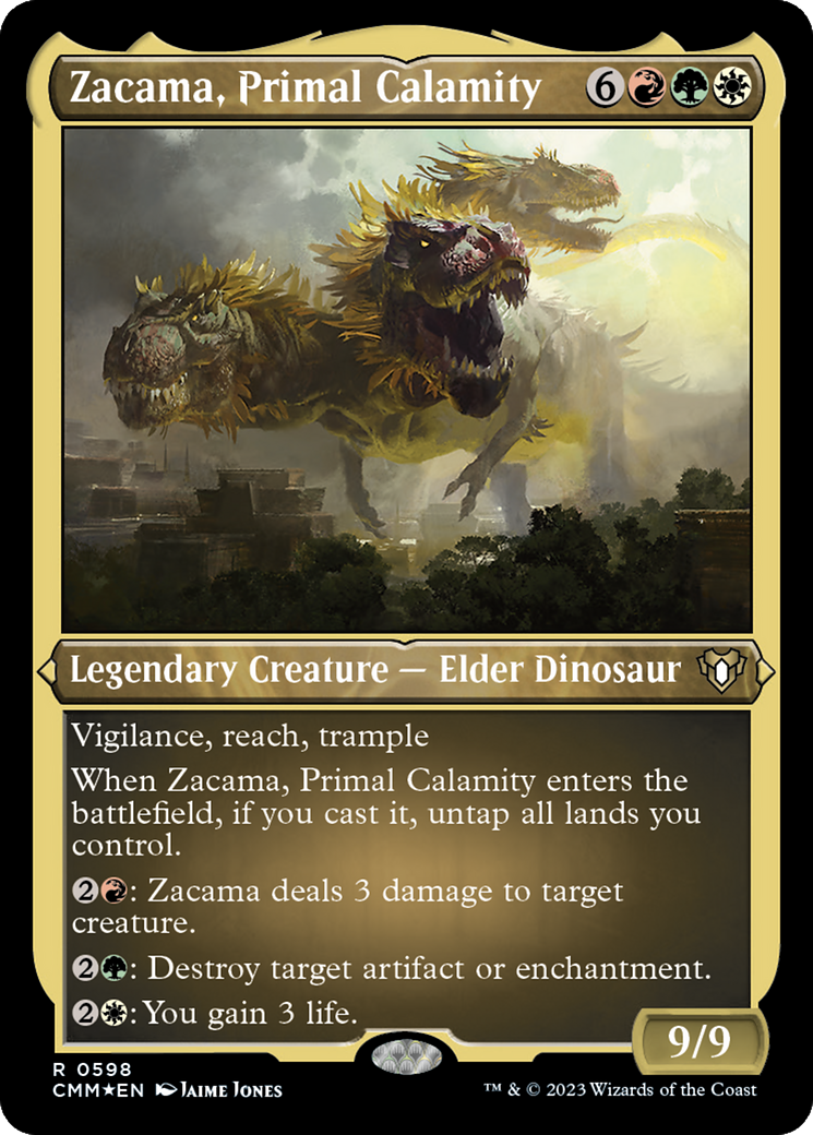 Zacama, Primal Calamity (Foil Etched) [Commander Masters] | L.A. Mood Comics and Games