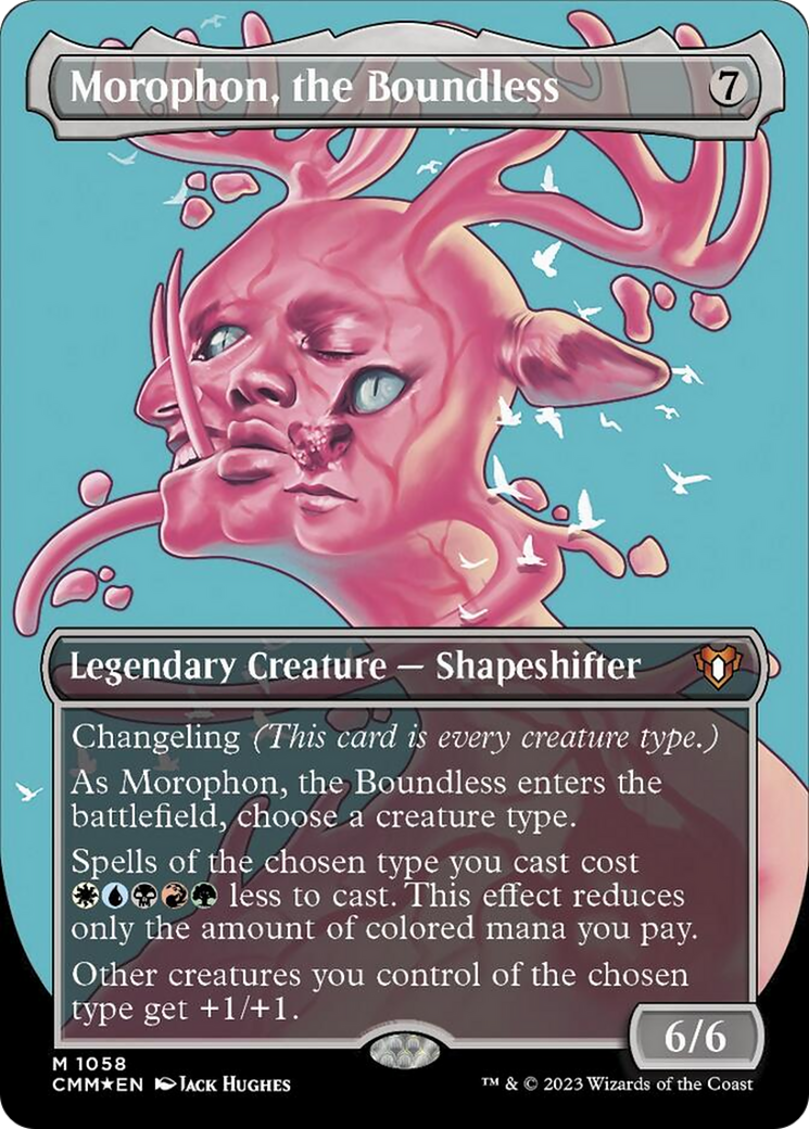 Morophon, the Boundless (Borderless Textured Foil Frame Break) [Commander Masters] | L.A. Mood Comics and Games