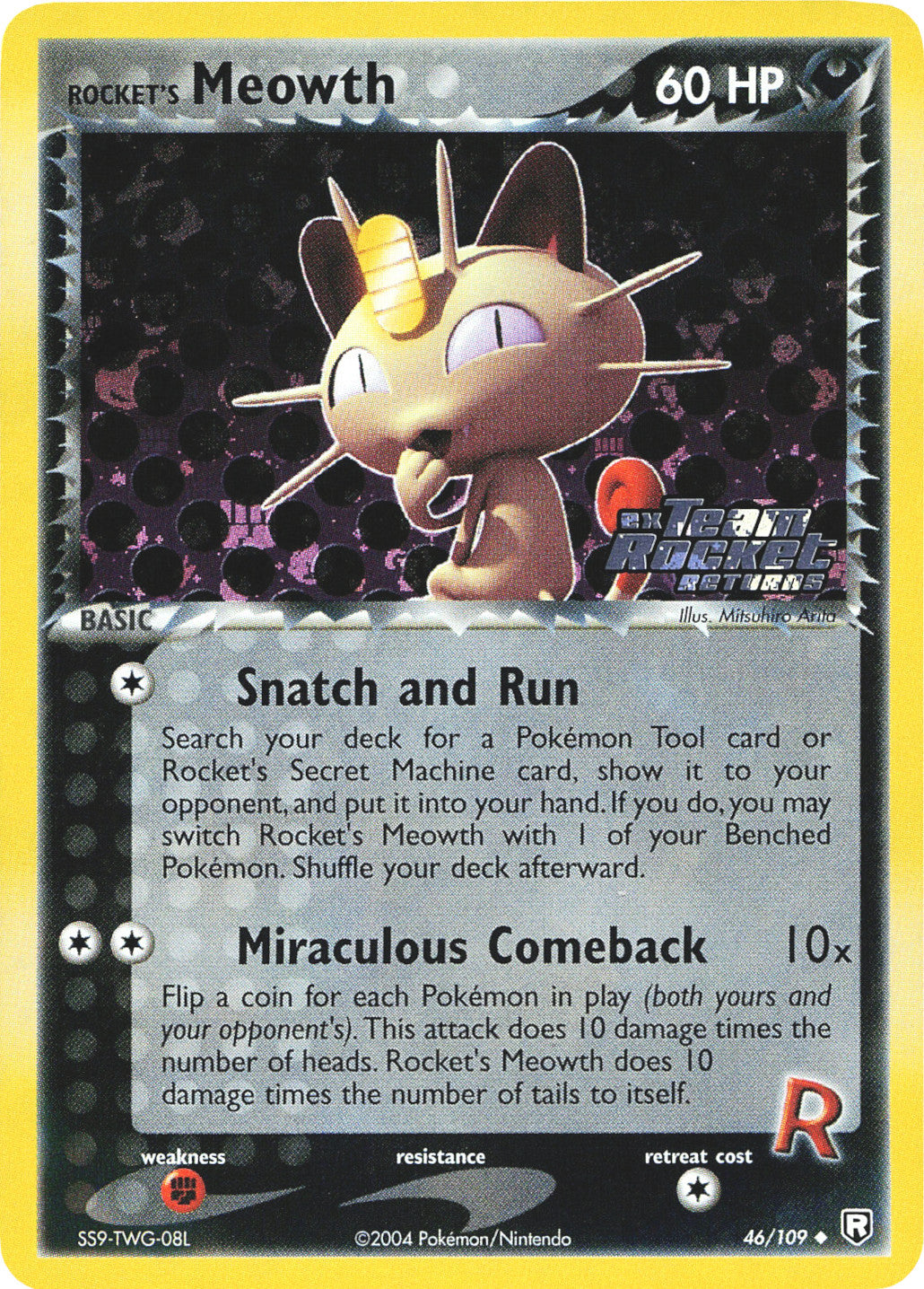 Rocket's Meowth (46/109) (Stamped) [EX: Team Rocket Returns] | L.A. Mood Comics and Games