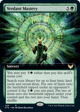 Verdant Mastery (Extended Art) [Strixhaven: School of Mages] | L.A. Mood Comics and Games