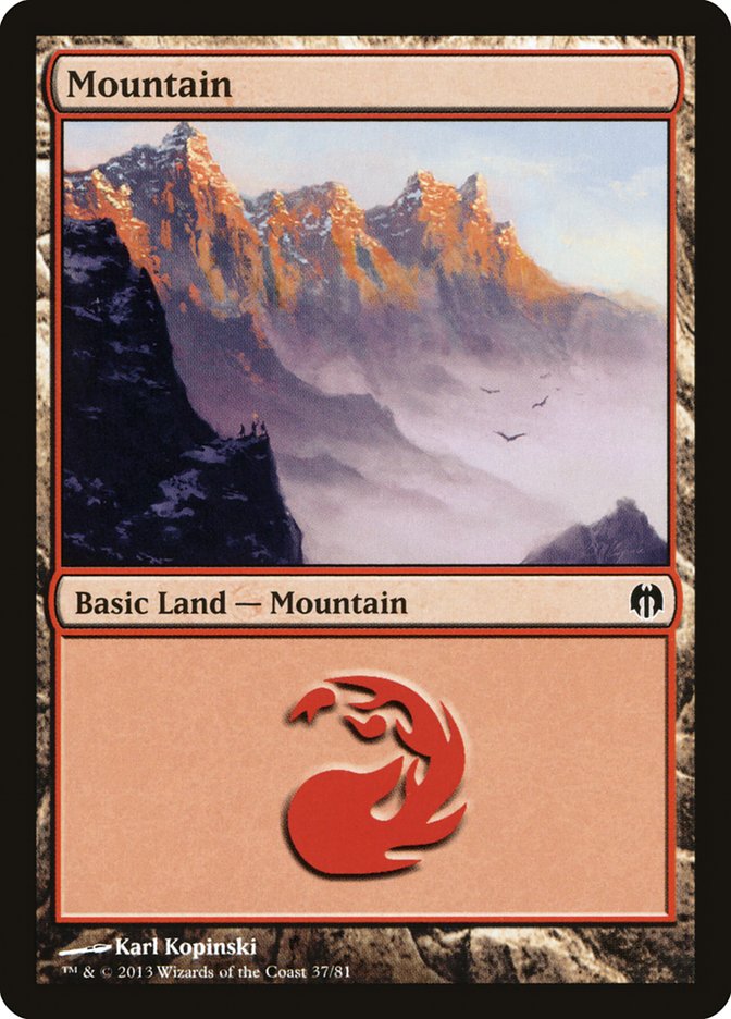 Mountain (37) [Duel Decks: Heroes vs. Monsters] | L.A. Mood Comics and Games