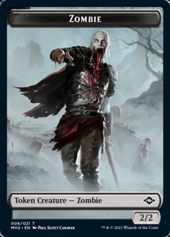 Treasure (21) // Zombie Double-Sided Token [Modern Horizons 2 Tokens] | L.A. Mood Comics and Games