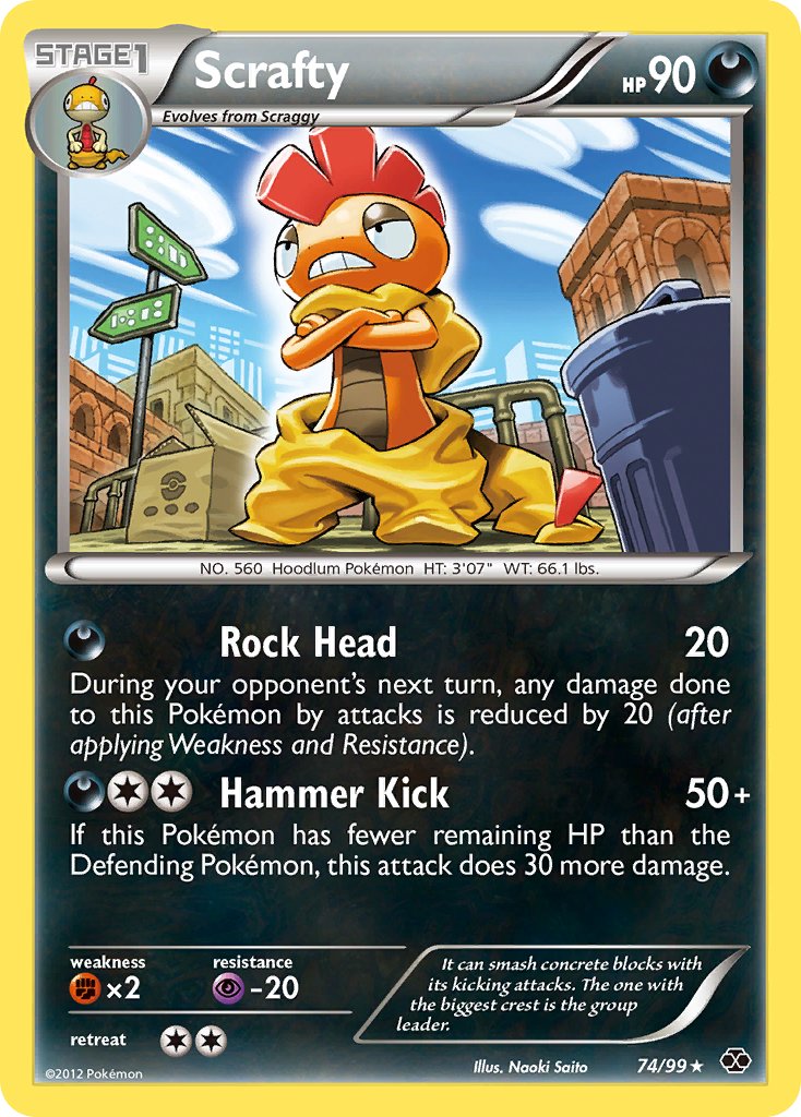 Scrafty (74/99) (Theme Deck Exclusive) [Black & White: Next Destinies] | L.A. Mood Comics and Games