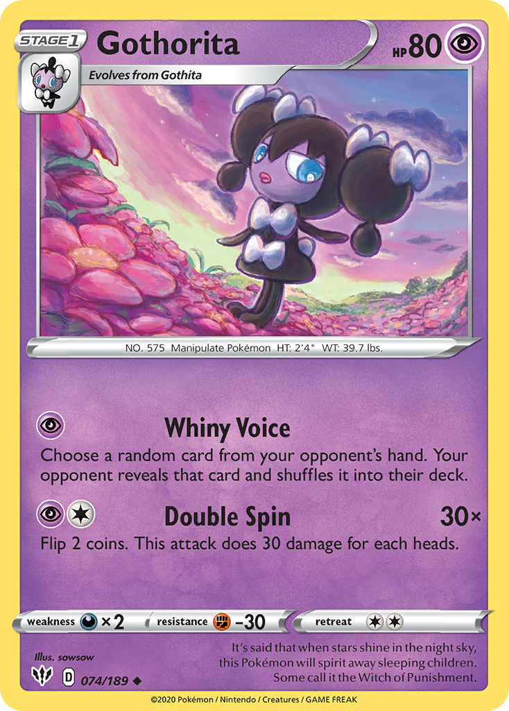 Gothorita (074/189) [Sword & Shield: Darkness Ablaze] | L.A. Mood Comics and Games