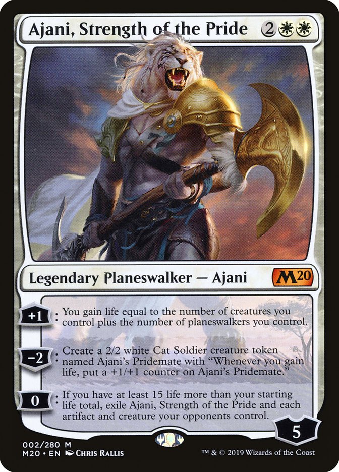 Ajani, Strength of the Pride [Core Set 2020] | L.A. Mood Comics and Games