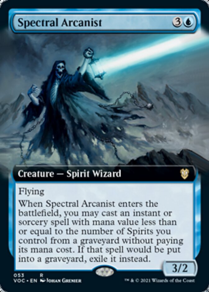 Spectral Arcanist (Extended Art) [Innistrad: Crimson Vow Commander] | L.A. Mood Comics and Games