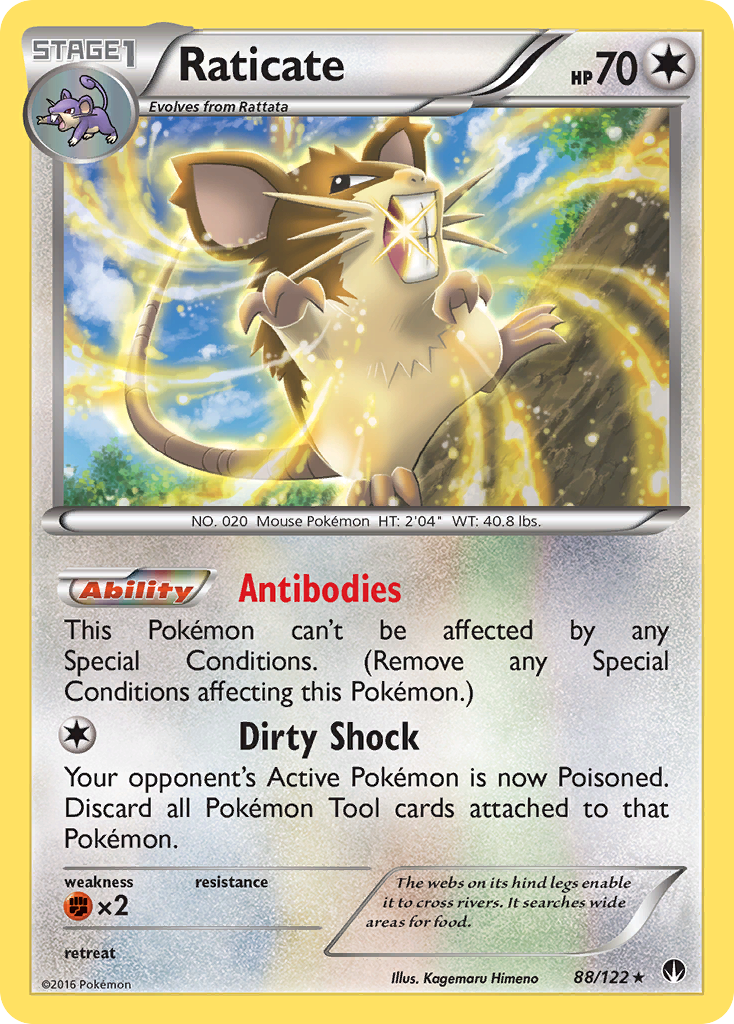 Raticate (88/122) [XY: BREAKpoint] | L.A. Mood Comics and Games