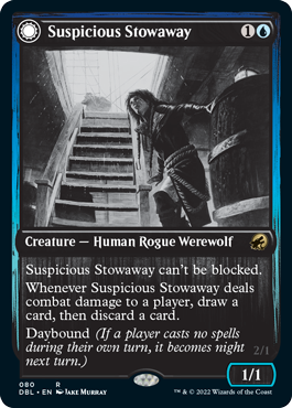 Suspicious Stowaway // Seafaring Werewolf [Innistrad: Double Feature] | L.A. Mood Comics and Games