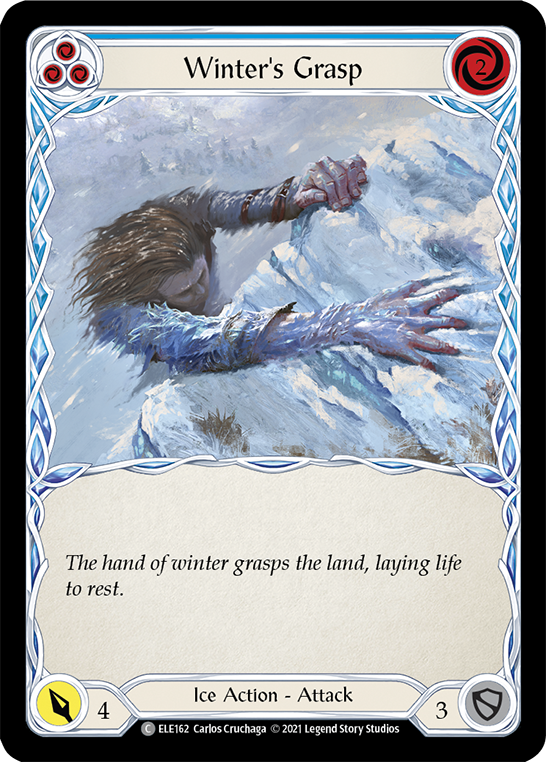 Winter's Grasp (Blue) [ELE162] (Tales of Aria)  1st Edition Rainbow Foil | L.A. Mood Comics and Games