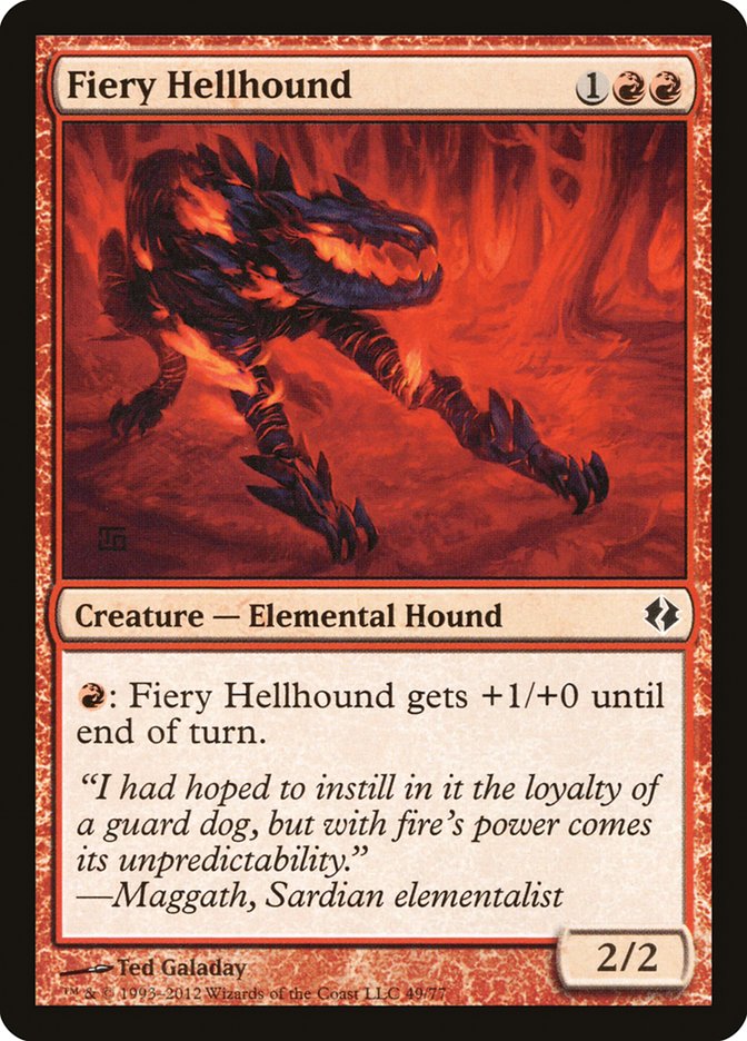 Fiery Hellhound [Duel Decks: Venser vs. Koth] | L.A. Mood Comics and Games