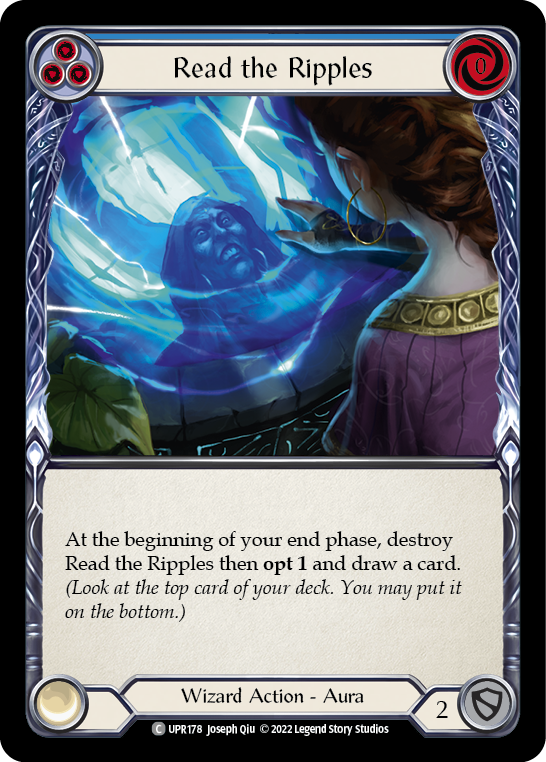 Read the Ripples (Blue) [UPR178] (Uprising)  Rainbow Foil | L.A. Mood Comics and Games