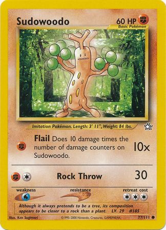 Sudowoodo (77/111) [Neo Genesis Unlimited] | L.A. Mood Comics and Games