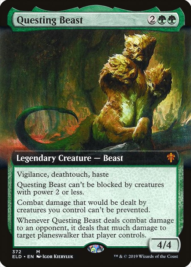 Questing Beast (Extended Art) [Throne of Eldraine] | L.A. Mood Comics and Games