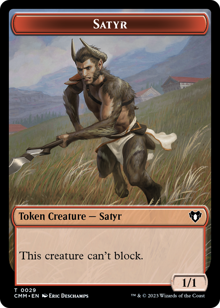 Satyr Token [Commander Masters Tokens] | L.A. Mood Comics and Games