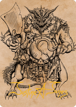 Thrakkus the Butcher Art Card (Gold-Stamped Signature) [Commander Legends: Battle for Baldur's Gate Art Series] | L.A. Mood Comics and Games