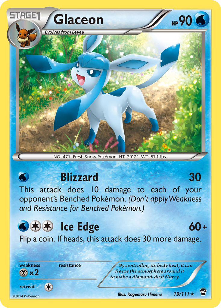 Glaceon (19/111) [XY: Furious Fists] | L.A. Mood Comics and Games