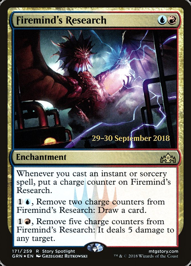 Firemind's Research [Guilds of Ravnica Prerelease Promos] | L.A. Mood Comics and Games