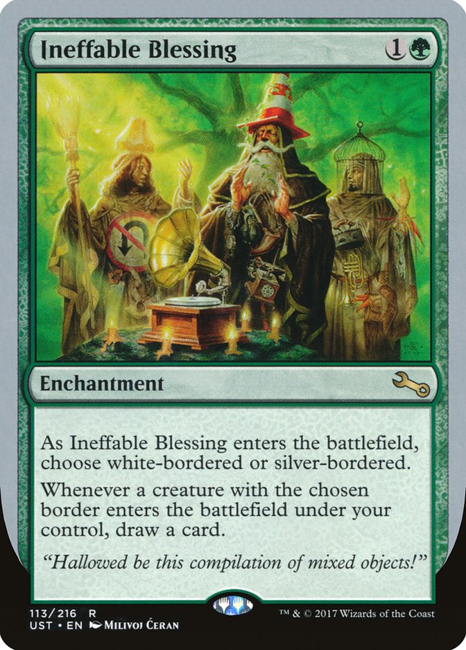 Ineffable Blessing ("choose white-bordered or silver-bordered") [Unstable] | L.A. Mood Comics and Games