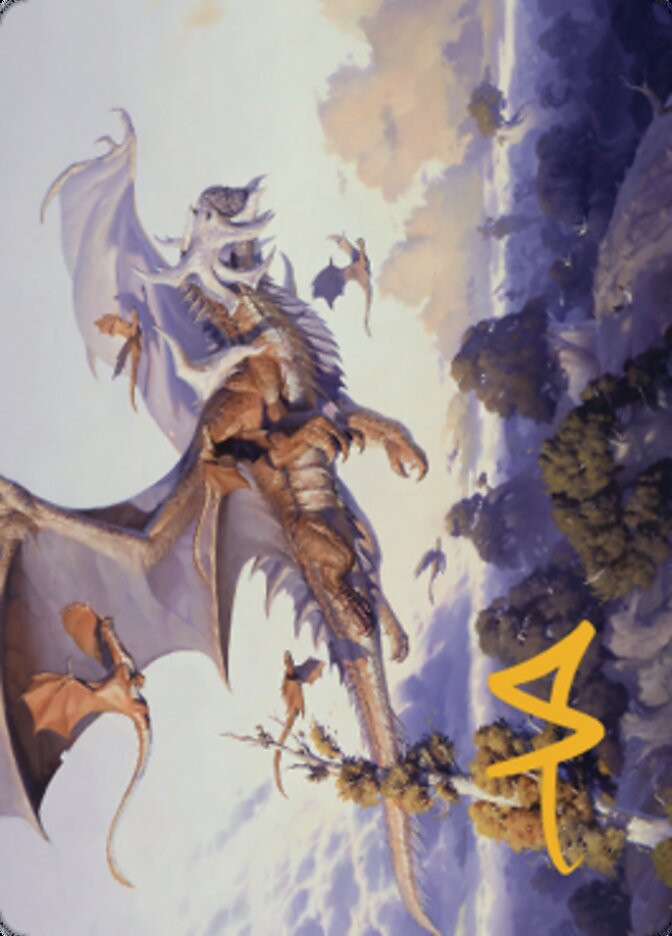 Rith, Liberated Primeval Art Card (Gold-Stamped Signature) [Dominaria United Art Series] | L.A. Mood Comics and Games