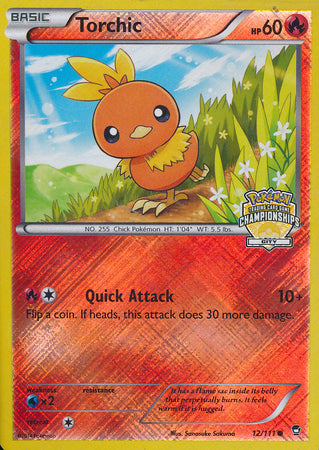 Torchic (12/111) (City Championship Promo) [XY: Furious Fists] | L.A. Mood Comics and Games