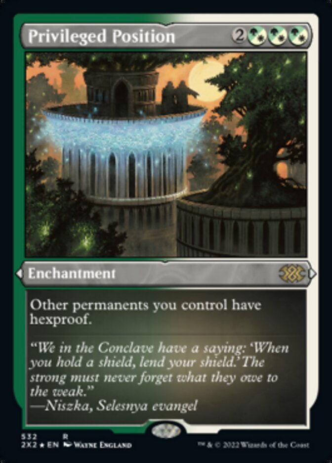 Privileged Position (Foil Etched) [Double Masters 2022] | L.A. Mood Comics and Games