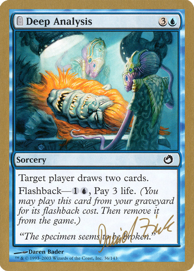 Deep Analysis (Daniel Zink) [World Championship Decks 2003] | L.A. Mood Comics and Games