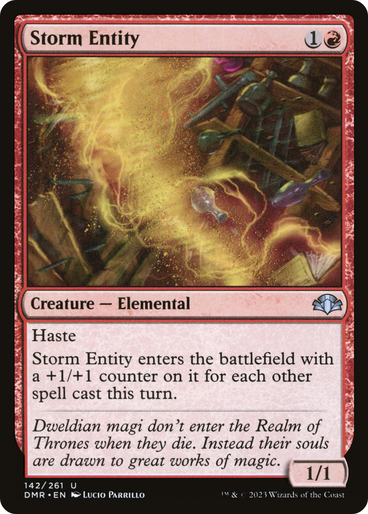 Storm Entity [Dominaria Remastered] | L.A. Mood Comics and Games