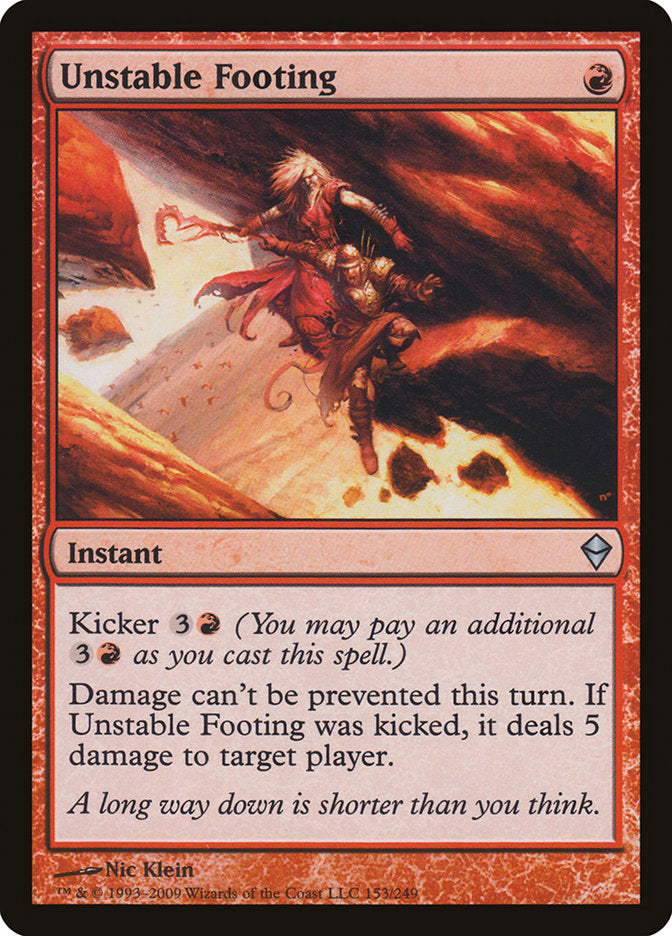 Unstable Footing [Zendikar] | L.A. Mood Comics and Games