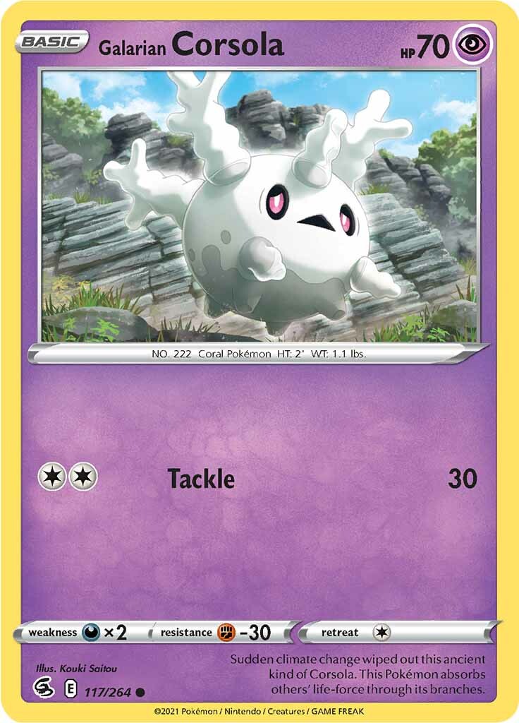 Galarian Corsola (117/264) [Sword & Shield: Fusion Strike] | L.A. Mood Comics and Games